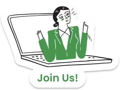 Sticker Join Us Sticker Join Us